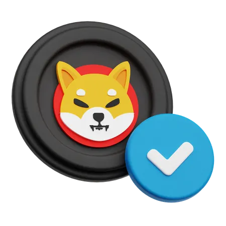 Shiba Inu Check  3D Icon