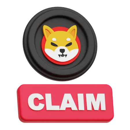 Shiba Inu Claim  3D Icon