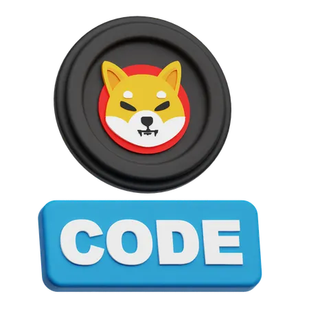 Shiba Inu Code  3D Icon