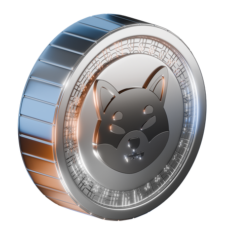 Pièce de monnaie shiba inu  3D Icon