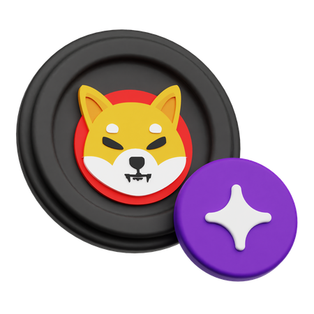 Shiba Inu Coin  3D Icon