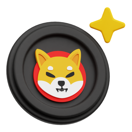 Shiba Inu Coin  3D Icon