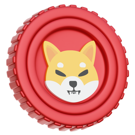 Shiba Inu Coin  3D Icon