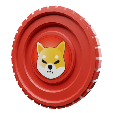 Shiba Inu Coin  3D Illustration