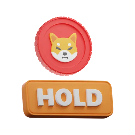 Shiba Inu Coin Hold  3D Icon