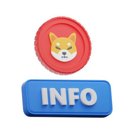 Shiba Inu Coin Info  3D Icon