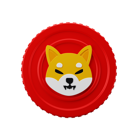 Shiba Inu Coin SHIB  3D Icon