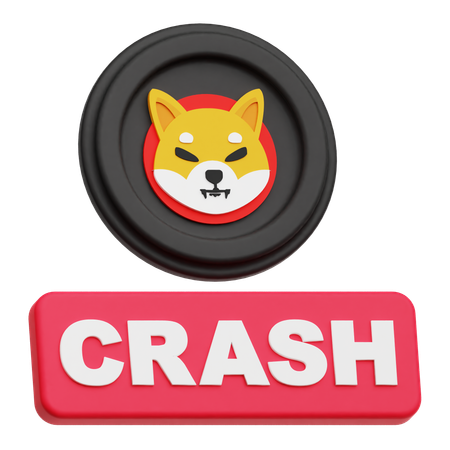 Shiba Inu Crash  3D Icon