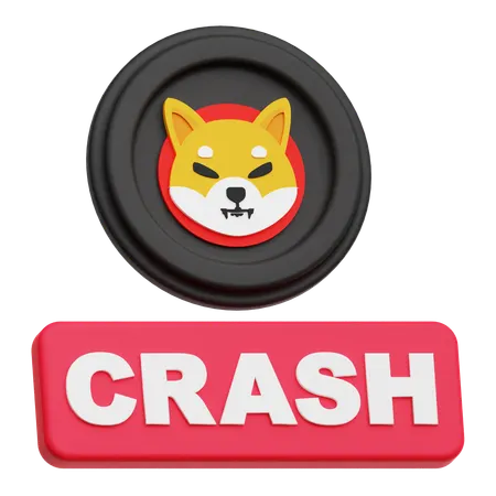 Shiba Inu Crash  3D Icon
