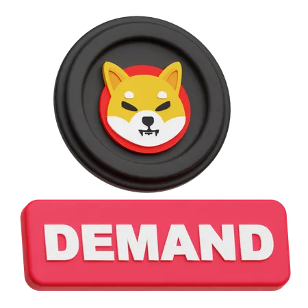 Shiba Inu Demand  3D Icon