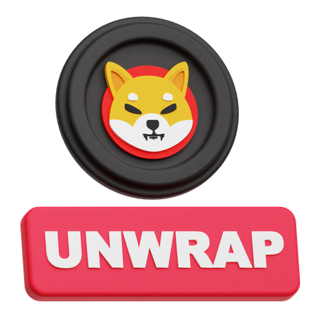 Shiba inu desembrulhado  3D Icon