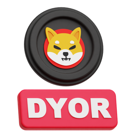 Shiba Inu Dyor  3D Icon