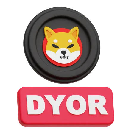 Shiba Inu Dyor  3D Icon