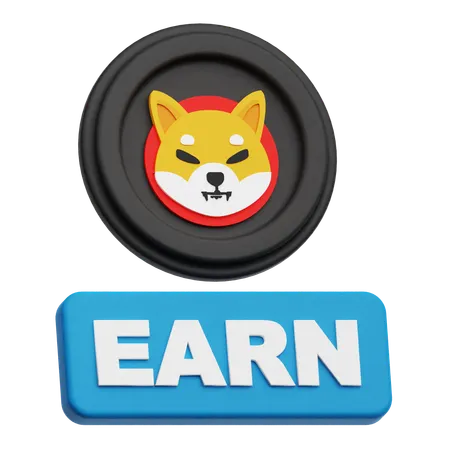 Shiba Inu Earn  3D Icon