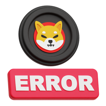 Shiba Inu Error  3D Icon