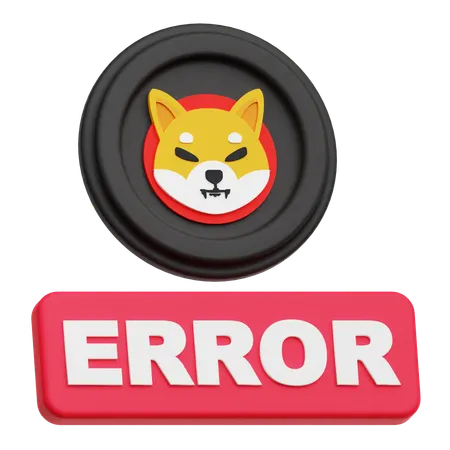 Shiba Inu Error  3D Icon