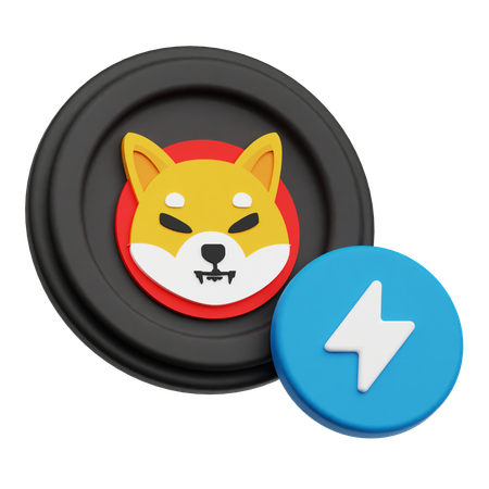 Shiba Inu Flash  3D Icon