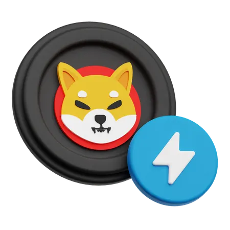Shiba Inu Flash  3D Icon