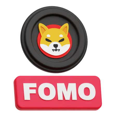 Shiba Inu Fomo  3D Icon