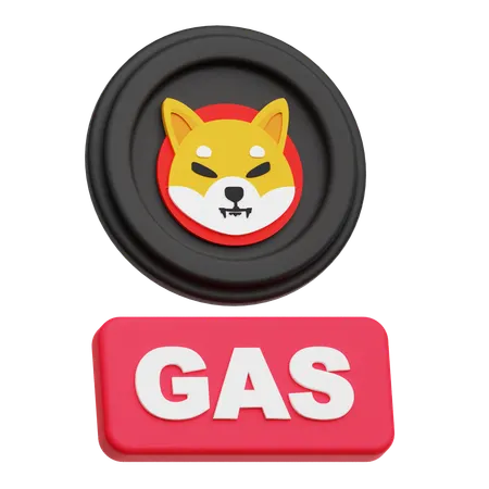 Shiba Inu Gas  3D Icon