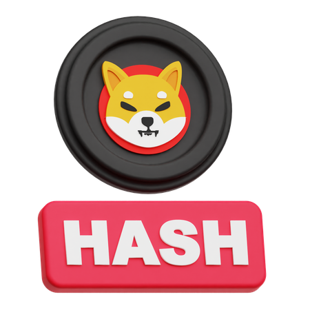 Shiba Inu Hash  3D Icon
