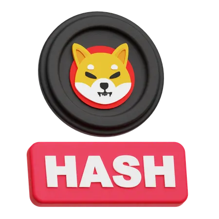Shiba Inu Hash  3D Icon