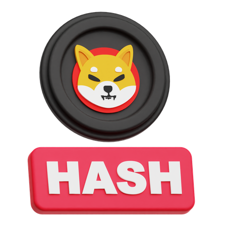 Shiba inu hash  3D Icon