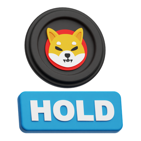 Shiba Inu Hold  3D Icon