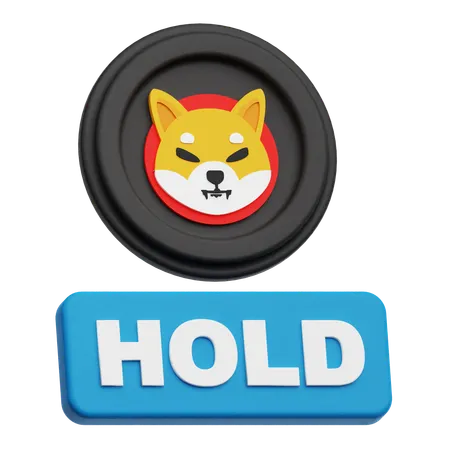 Shiba Inu Hold  3D Icon