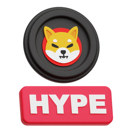 Shiba Inu Hype  3D Icon