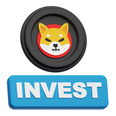Shiba inu investir  3D Icon