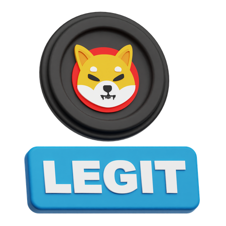 Shiba Inu Legit  3D Icon