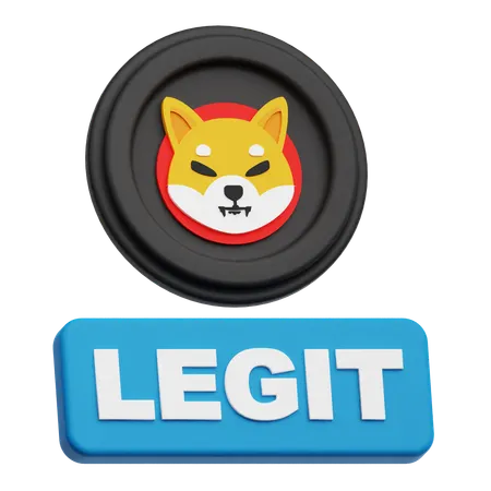 Shiba Inu Legit  3D Icon