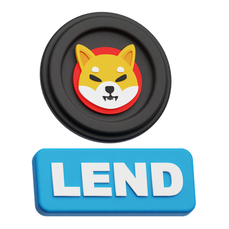 Shiba Inu Lend  3D Icon