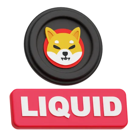 Shiba Inu Liquid  3D Icon