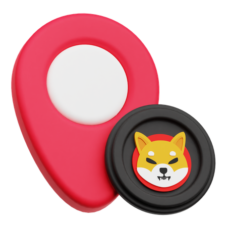 Shiba Inu Location  3D Icon