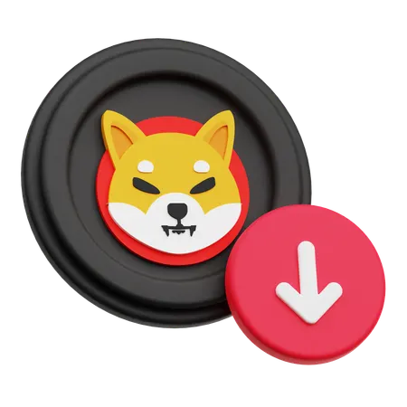 Shiba Inu Loss  3D Icon