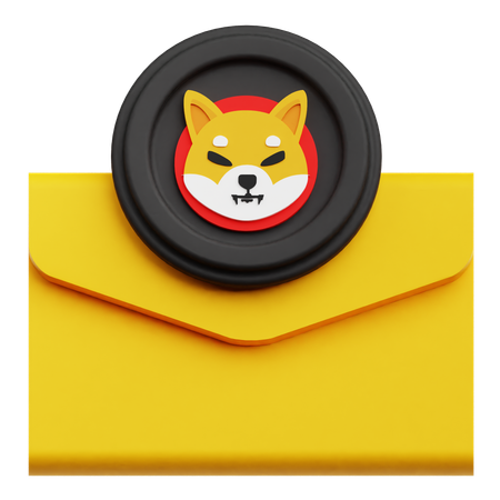 Shiba Inu Mail  3D Icon
