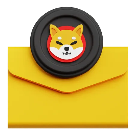 Shiba Inu Mail  3D Icon