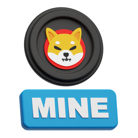 Shiba Inu Mine  3D Icon