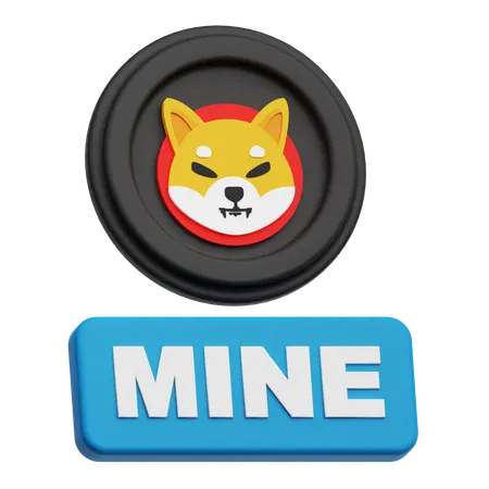 Shiba Inu Mine  3D Icon