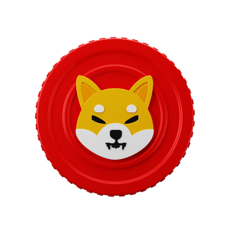 Moeda shiba inu shib  3D Icon