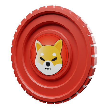 Moneda shiba inu  3D Illustration