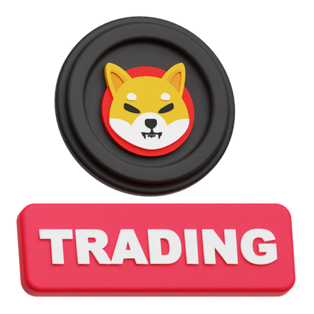 Shiba inu negociação  3D Icon