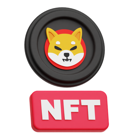 Shiba Inu Nft  3D Icon