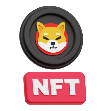 Shiba Inu Nft  3D Icon