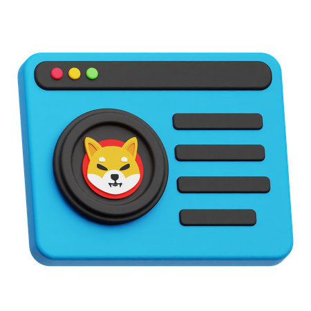 Shiba inu online  3D Icon