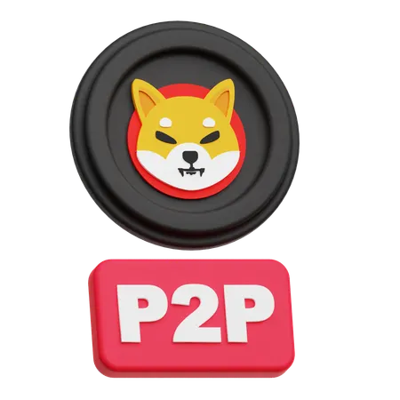 Shiba Inu P 2 P  3D Icon