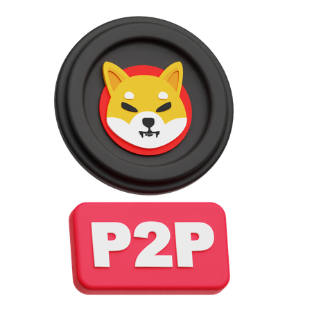 Shiba Inu P 2 P  3D Icon