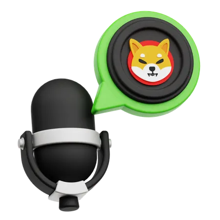 Shiba Inu Podacst  3D Icon